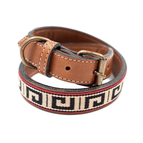 GauchoLife Guarda Pampa Hundehalsband, Leder, griechisch, Größe L von GauchoLife