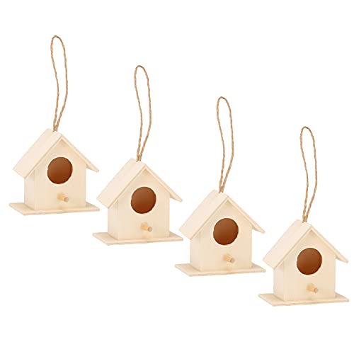 4PCS Vogelbrutkasten Garten DIY Dekoration Vogelkäfig Hängendes Vogelhaus Vogel Gartendekoration von Gavigain