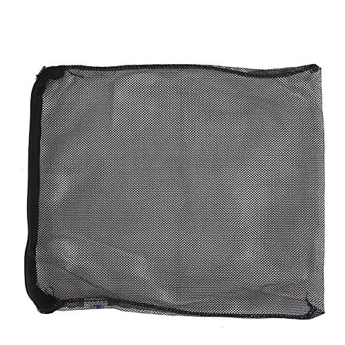 Gavigain 10 Pack White Mesh Filterbeutel, wiederverwendbares Polyester mit Reißverschluss, für Aquariumfiltrationssysteme (Black) von Gavigain