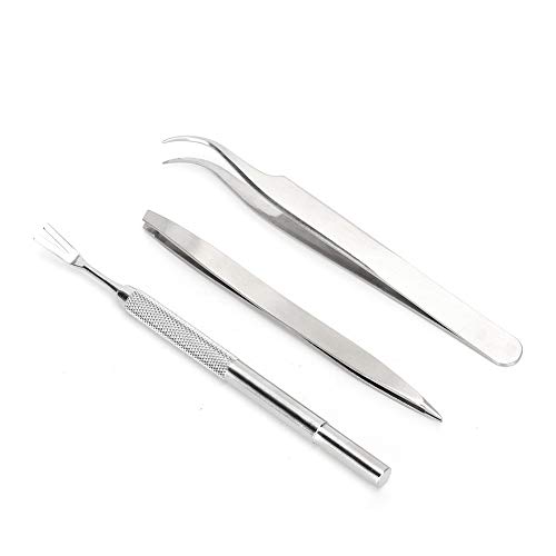 Gavigain 3pcs Edelstahl Haustierentzierwerkzeugentfernung Clip Fork Hundebehandlung Pinzetten von Gavigain