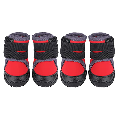 Gavigain 4pcs modische Haustierpupfschuhe Großer Hund Nicht -Slip -Outdoor -Sportkletterstiefel (45) von Gavigain