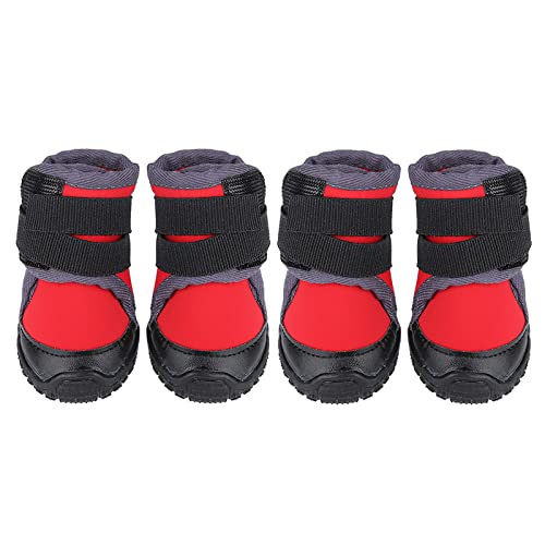 Gavigain 4pcs modische Haustierpupfschuhe Großer Hund Nicht -Slip -Outdoor -Sportkletterstiefel (60) von Gavigain