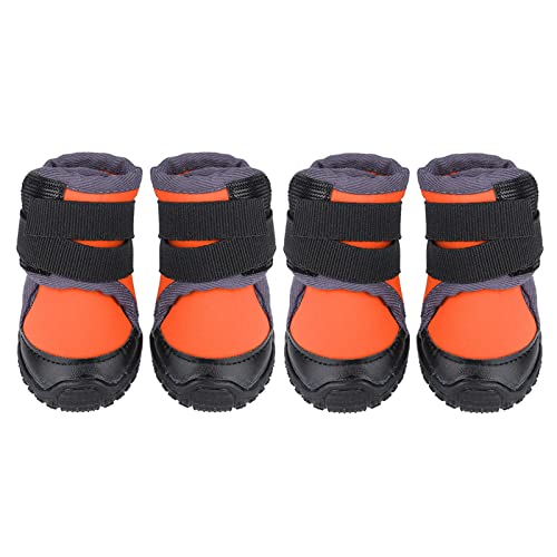 Gavigain 4pcs modische Haustierpupfschuhe Großer Hund Nicht -Slip -Outdoor -Sportkletterstiefel (60) von Gavigain