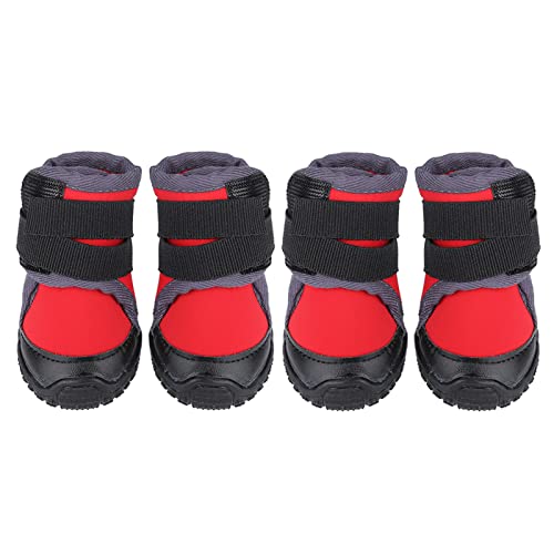 Gavigain 4pcs modische Haustierpupfschuhe Großer Hund Nicht -Slip -Outdoor -Sportkletterstiefel (90) von Gavigain