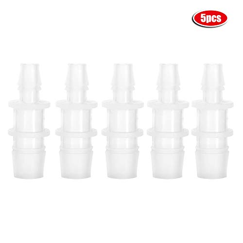 Gavigain 5 -Pack -Aquarium -Schlauchanschluss, 8 mm 12 mm Größe, Nicht Kunststoff, robust und sicher, einfache Installation für Aquarium -Setup und Wasserströme Wartung (8mm/16mm Interchange 5 Packs) von Gavigain