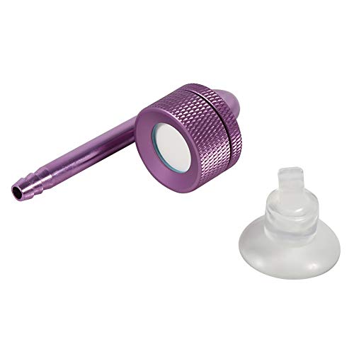 Gavigain Aquarium CO2-Diffusor, Aluminium Legierung, genaue CO2-Blasen, einfache Wartung, Saugnapf, für Pflanzen wachstum und Fisch Gesundheit (Violet) von Gavigain