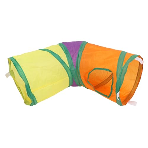 Gavigain Collapsible Cat Tunnel Tränen Polyester Speicher Stahl Rahmen Raum sparen interaktive Haustierspielzeug für Katzen Kätzchen kleine Haustiere von Gavigain