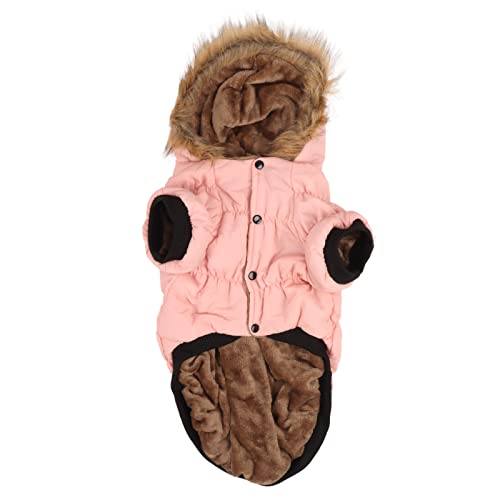 Gavigain Dog Winterjacke, Kapuze -Down -Mantel, warme, gemütliche, weiche Baumwoll Samt, Schnappverschluss, für kaltes Wetter im Freien, Schnee, Regenschutz (2XL) von Gavigain