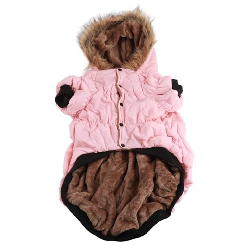 Gavigain Dog Winterjacke, Kapuze -Down -Mantel, warme, gemütliche, weiche Baumwoll Samt, Schnappverschluss, für kaltes Wetter im Freien, Schnee, Regenschutz (5XL) von Gavigain