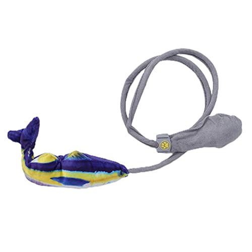 Gavigain Flopping Fish Toy, Interactive Catnip Fish Toy mit Glocken, lebensechter Bewegung, Stressabbau und Unterhaltung für Katzen und Kätzchen (Sea Fish) von Gavigain