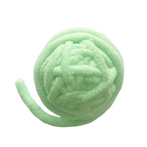 Gavigain Garnball-Katzenspielzeug mit Glöckchen, weiche Wolle, interaktives Design, Langer Schwanz, Nicht kaubar, für Kätzchen und Welpen (Green) von Gavigain