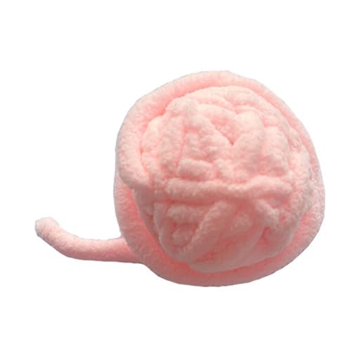 Gavigain Garnball-Katzenspielzeug mit Glöckchen, weiche Wolle, interaktives Design, Langer Schwanz, Nicht kaubar, für Kätzchen und Welpen (Pink) von Gavigain