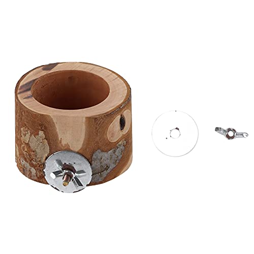 Gavigain Hamster Holzfutter Schüssel Design Kleiner Haustier Fütterungsschale Goldener Bärenpapagei von Gavigain