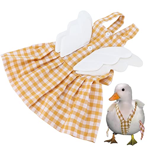 Gavigain Haustier-Enten-Kleidung, niedliche Haustier-Enten-Küken-Outfits, Accessoires für Geflügel, verkleiden Sich aus bequemem Baumwoll- und Leinenstoff, perfekt für Feiertage und Partys (L) von Gavigain