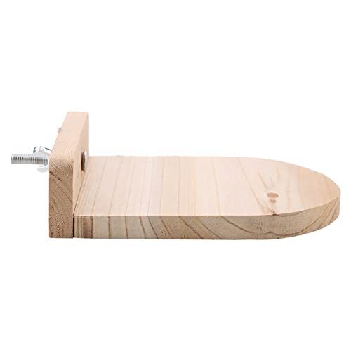 Gavigain Hölzerne Springboard -Spielzeugpapagei Eichhörnchenbrücke für kleine Haustiere Holz Beige 5,1 x 4,3 x 1,2 Zoll von Gavigain