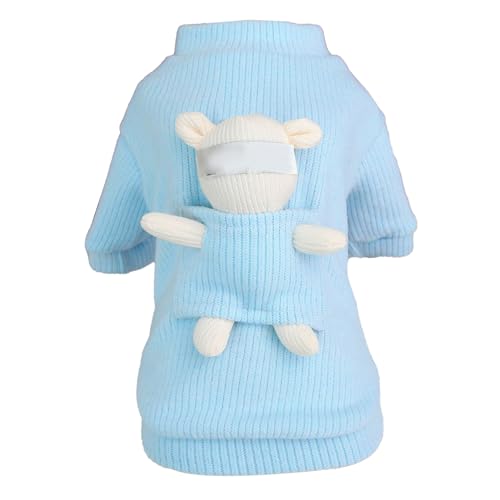 Gavigain Hundepullover, warme Wolle, Bären-Design, gemütliche -Winter-Kleidung für kleine, mittelgroße und große Hunde, Katzen, Teddy, Bichon Frisé, bequem, einfaches An- und (L) von Gavigain