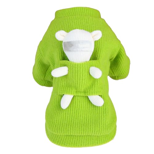 Gavigain Hundepullover, warme Wolle, Bären-Design, gemütliche -Winter-Kleidung für kleine, mittelgroße und große Hunde, Katzen, Teddy, Bichon Frisé, bequem, einfaches An- und (XL) von Gavigain