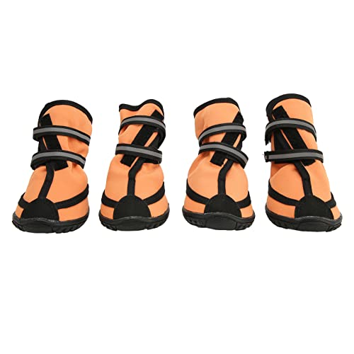 Gavigain Hundestiefel Nicht -Schlupfschutz reflektierende Wanderschuhe atmungsaktiv alle Wetter im Freien für Hunde (XL) von Gavigain