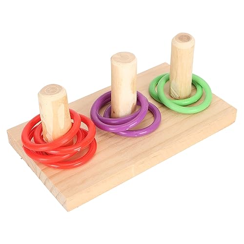 Gavigain Interaktives Vogelspielzeug, Multi-Ring-Puzzle, Nicht kaubar, geistige Stimulation, Trainingsgerät für Papageien und Vögel (5cm/2.0in Ring) von Gavigain