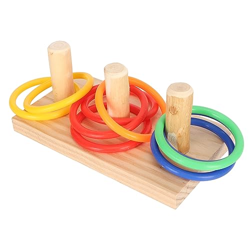 Gavigain Interaktives Vogelspielzeug, Multi-Ring-Puzzle, Nicht kaubar, geistige Stimulation, Trainingsgerät für Papageien und Vögel (7cm/2.8in Ring) von Gavigain