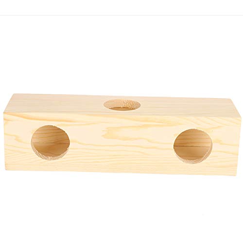 Gavigain Kleiner großer Holztunnel, Material, erweiterbar und vielseitig, für Hamster, Meerschweinchen und kleine Haustiere (L One-line Shape) von Gavigain