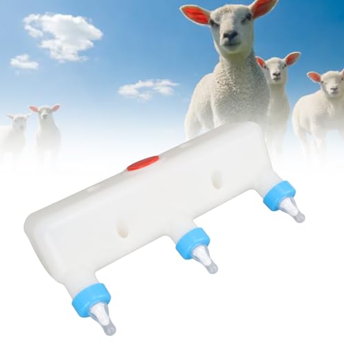 Gavigain Small Animal Milk Feeder, 3L Kapazität Kunststoff Silikon Comfortable Professional Breeding Goat Milk Bottle für Ferkel Lämmer von Gavigain