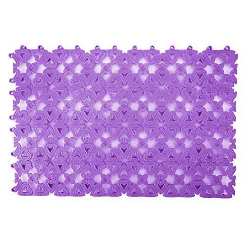 Gavigain -Kunststoff -Haustiermatte, Anti -Slip, Hohlwasserentwässerung, waschbares, anpassbares Design, für Haustierkäfige, Badezimmer, Multi -Gebrauch (Purple) von Gavigain