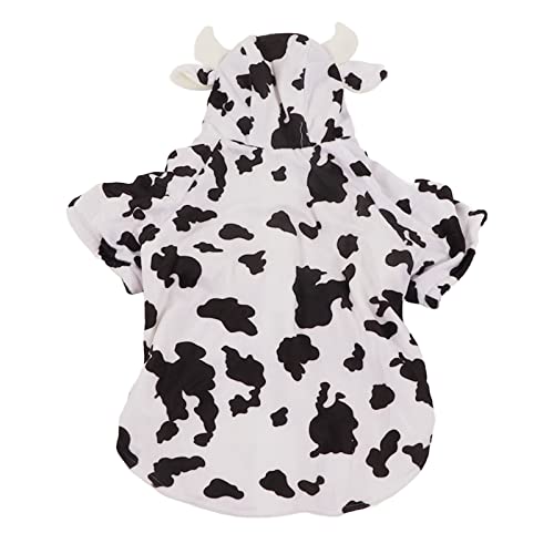 Gavigain Medium Large Cow Print Hundepullover, weicher Polyester, Warmer und Bequeme Passform, ideal für kaltes Wetter, für mittlere bis große Rassen (2XL) von Gavigain