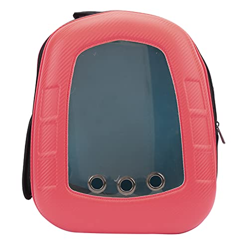 Gavigain Pet Rucksack Carrier, atmungsaktives Netz, ergonomisches Design, Hände, für Katzen und kleine Hunde, Wandern, Radfahren, Außenreisen (Red) von Gavigain