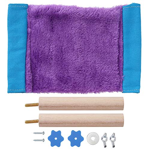 Gavigain Purple Pet Hängematte, Samt und Leinwandbau, weich und gemütlich, stabil, für kleine Haustiere (Katzen, Kaninchen, Hamster, kleine Hunde) (L) von Gavigain