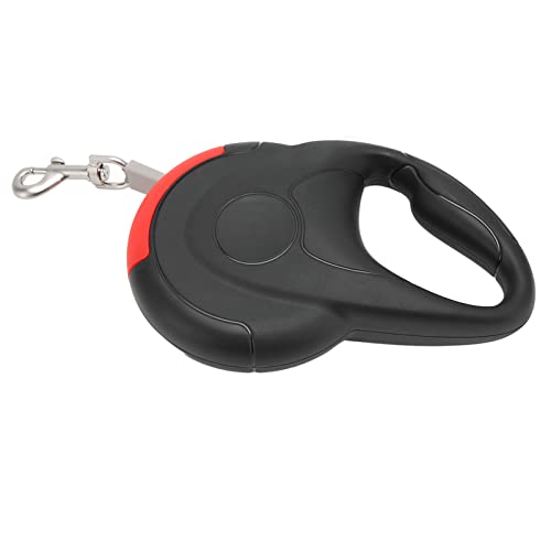 Gavigain Retractable Dog -Leine 3 Meter, Auswirkungen, Beweis, Nicht schlupfer ergonomischer Griff, 60 kg Zugfestigkeit für große Hunde (Schwarz rot) von Gavigain