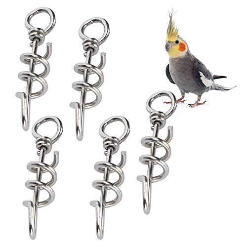 Gavigain Verstellbare Edelstahl -Vogel -Beinbänder, Anti Escape Secure Fit, Robust und komfortabel, für kleine bis mittlere Vögel Training und Identifizierung (10.7x4x5.5cm / 4.2x1.6x2.2in) von Gavigain