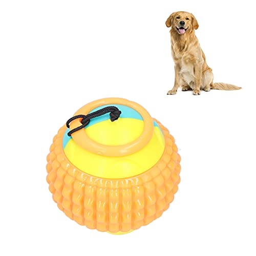 Gavigain Tug Toy für Hund, Training Ball mit Seil Hundetraining Ball auf RopePet Kauspielzeug Interaktives Spielen mit Griff für Kau Training Pull Throw Spielzeug tug Spielzeug Hunde (Orange) von Gavigain