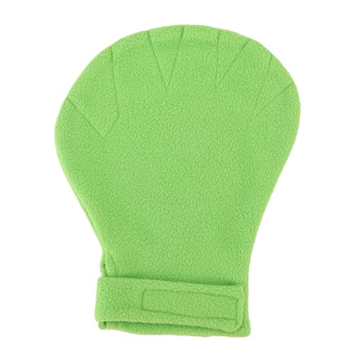 Gavigain Zuckergleiter Bindungshaut Biss kleine Tiere Bindung beruhigend Handschuh Absorption Plüsch schnell trocken hält warm einstellbare Größe (Green) von Gavigain