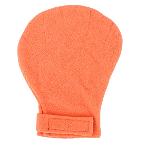 Gavigain Zuckergleiter Bindungshaut Biss kleine Tiere Bindung beruhigend Handschuh Absorption Plüsch schnell trocken hält warm einstellbare Größe (Orange) von Gavigain