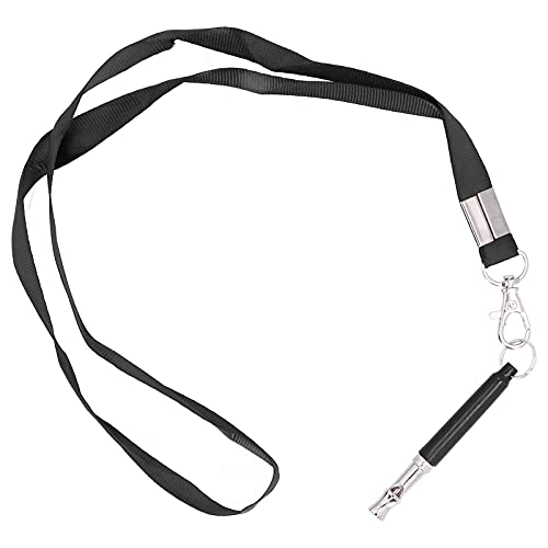 Gavigain einstellbare Ultraschallhundepfeife, anpassbare Frequenz, tragbar und robust, für Welpen- und Hundetraining, Rückruf- und Gehorsam -Befehle (Black Rope) von Gavigain