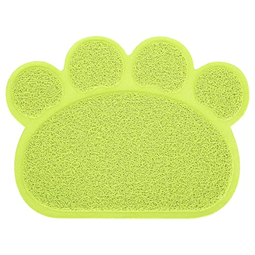 Gavigain kleine mittlere Haustier -Fütterungsmatte, Spill Proof, Nicht -Schlupf, erhöhte Kanten, leicht sauberes, geformtes Design für Hunde Katzen (Claw Shape) von Gavigain