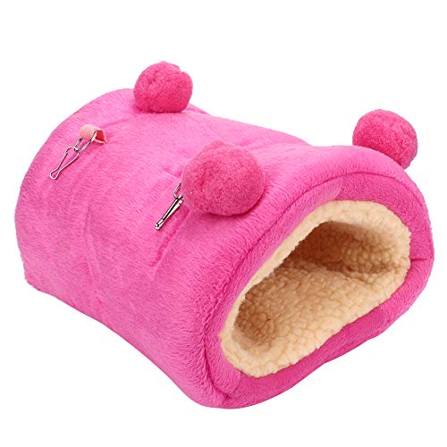 Gavigain kleines Haustier Hängematte, gemütliches Flanell -Material, Raumsparende Design, für Meerschweinchen, Hamster, Chinchillas, Igel und andere kleine Haustiere (Rose Red) von Gavigain