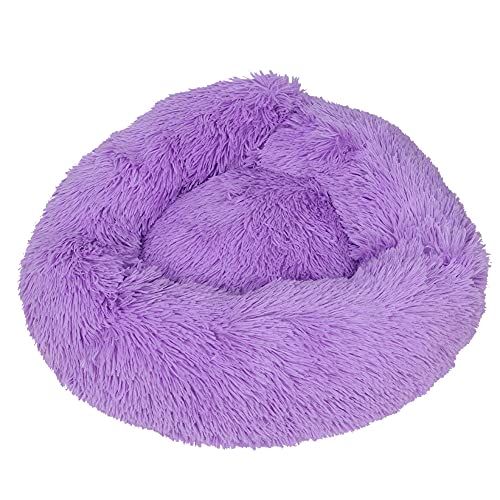 Gavigain kleines Haustierbett, gemütlicher Plüsch, Nicht -Slip, warmes und weiches Kissen, robust, für kleine Hunde und Katzen, rosa, grau, gelb, lila (xs) von Gavigain