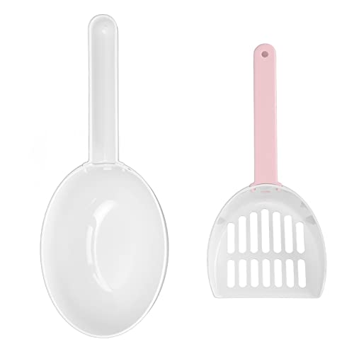 Gavigain tragbarer Katzenratschachtel, Platz sparende Design, Leckloch, ergonomischer Griff, Sifter enthalten, ABS, für kleine Räume und einfacher Speicher (Pink) von Gavigain