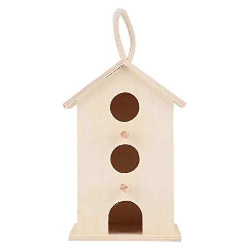 Vogelhäuschen, hängende Vogelhäuschen aus Holz, Vogelhaus, Ruhezeitkästen für Fütterung, Garten, Outdoor, Vogelhäuschen zum Aufhängen von Gavigain