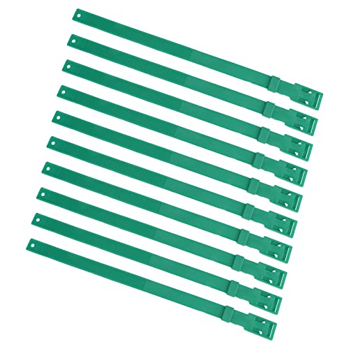 Ziegenhalsband, verstellbar, PU, ​​23 Zoll, Viehhalsband, Viehbestand-Identifikationsmarkierung für Rinder, Pferde, Schafe (Green) von Gavigain