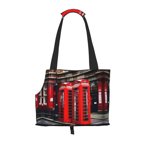 Phone Booth London Street Print Puppy Carrier Pets Dogs Dog Walking Bags Carrier Bags for Small Dogs and Cat and Rabbit von GaxfjRu