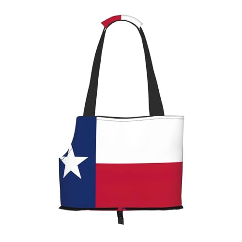 Tragetasche für kleine Hunde, Katzen und Kaninchen, Motiv: Flagge von Texas, bedruckt von GaxfjRu