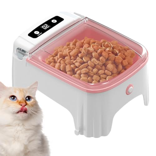 Automatischer Katzenfutterspender, elektrischer Futterspender für Haustiere, Sensor-Tierfutternapf, anpassbare Portionen, gepflegt/hygienisch, 23 x 17 x 11,5 cm, für vielbeschäftigte Haustierbesitzer, von Gcerfby