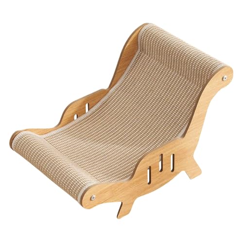 Cat Lounger Scratcher, Kätzchen Kratzer-Liegesofa, multifunktionales Sisal-Kratzerbett, 53x31x32 cm, einfach zu bedienen, tragbar für Innenkatzen und Kätzchen von Gcerfby