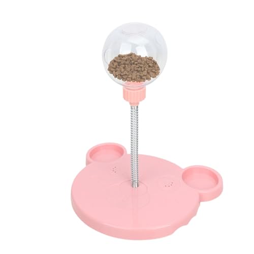 Gcerfby Cat Food-Spielzeugspender, Schwingende Behandlungs-Dispensing, Slow Feeder Ball Cat-Spielzeug, Saugbecherdesign, 24x16.6x20,6 cm, Interaktives Design Für Die Entlastung Von Pet Langeweile von Gcerfby