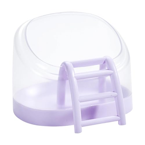 Gcerfby Hamster Sand Badebox | Hamstersand Badezimmer | Stabiler Hamster Sandbad Container mit Leiter für Hamster, Rennmäuse, Kleintiere von Gcerfby