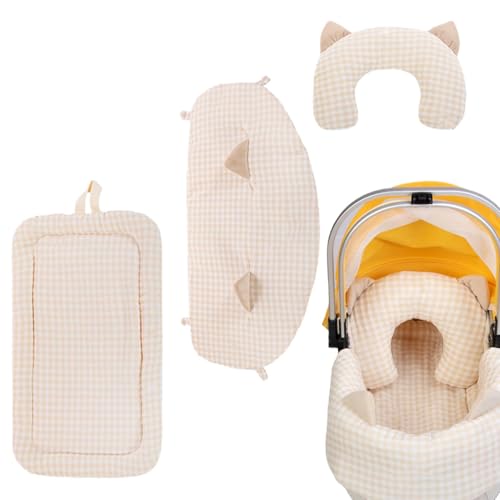 Gcerfby Katzenspurpad, Kinderwagenkissen, Abnehmbares Warmes Pad, Weiches All-Saison-Kissen, Antidirty-Oberfläche, 56,5 X 35 Cm/22,24x13,78 Zoll, Für Kätzchen, Welpen Und Kleine Tiere von Gcerfby