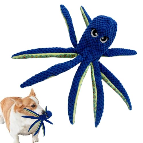 Gcerfby Octopus -Kauspielzeug, Welpenspielzeug, Weiche Hundeduppe, Weiches Trainingsspiel, Zahne Kauenpuppe, 33x10 Cm/12,99 X 3,94 Zoll, Für Zähnewelpen Und Kleine Rassen von Gcerfby